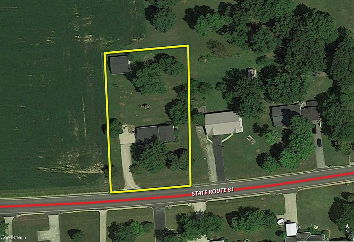 Tract map - REAL ESTATE AUCTION OFFERED IN 1 TRACT IN VAN WERT COUNTY, OHIO